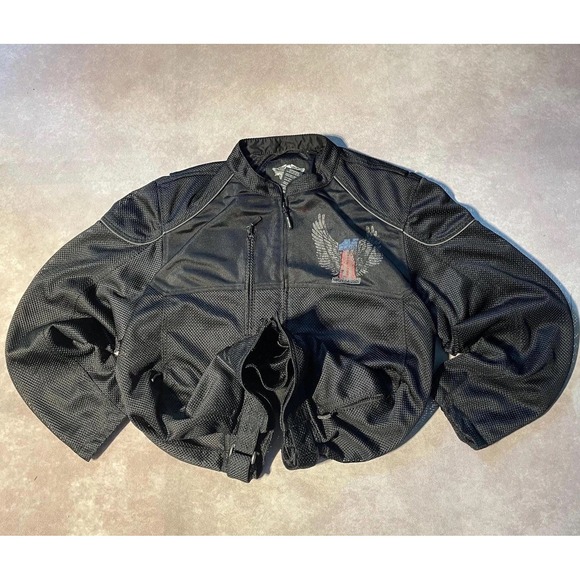 Harley-Davidson Other - Vintage Harley Davidson Motorcycle Biking Mesh Zip Up Jacket